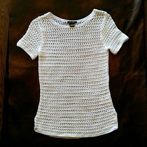 Eddie Bauer Crochet Pullover Top